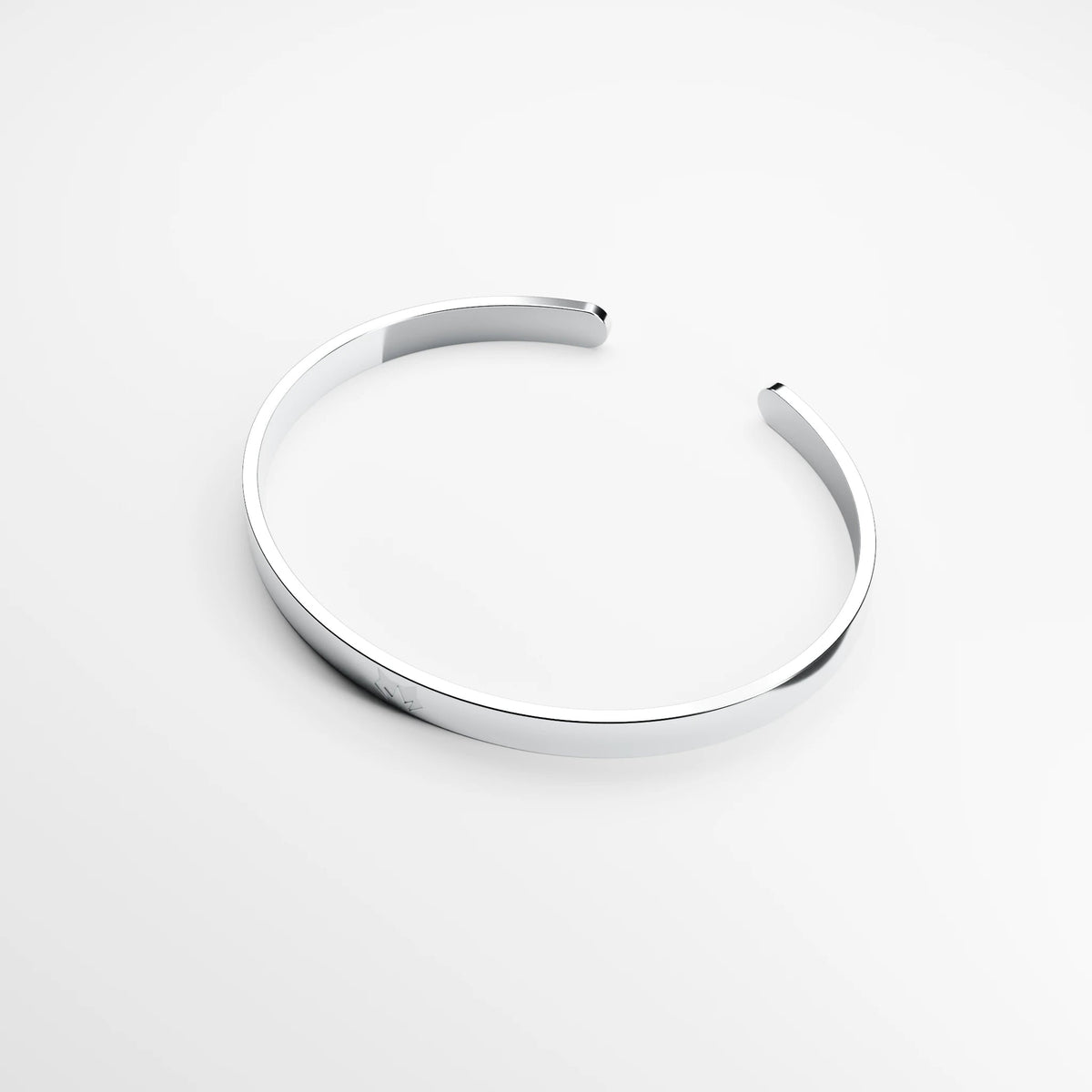 Silver bracelet, alternate angle